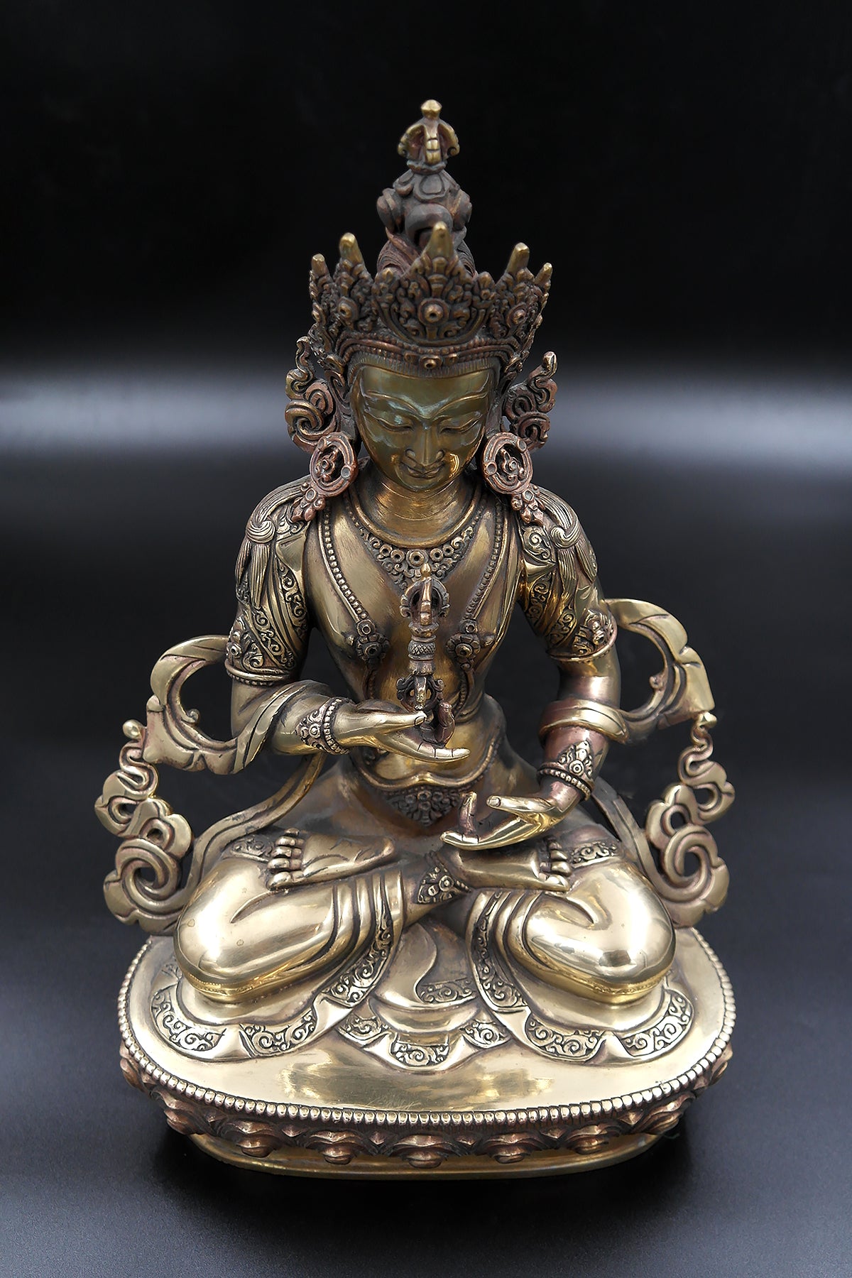 Antique looks Tibetan Vajrasattva Statue 11.5" | Vajracrafts