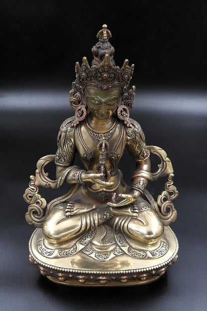 Antique looks Tibetan Vajrasattva Statue 11.5" - Vajracrafts