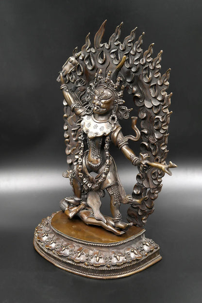 Buddhist Protector Ekajata Dakini Statue 12" - Vajracrafts