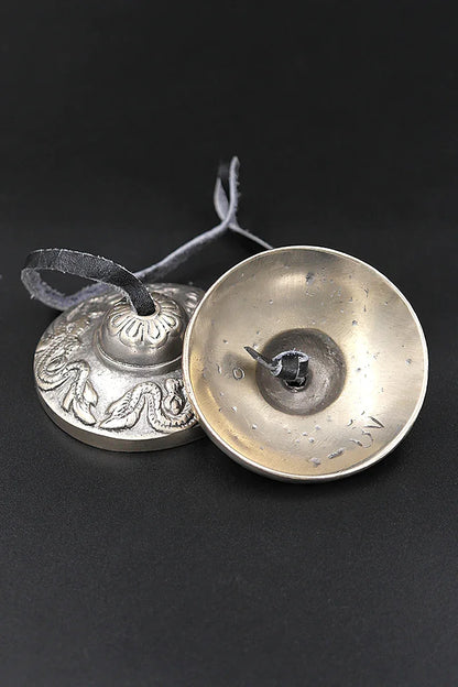 Dragon Carved High-Quality Hand Tuned Tingsha 2.3" - Vajracrafts