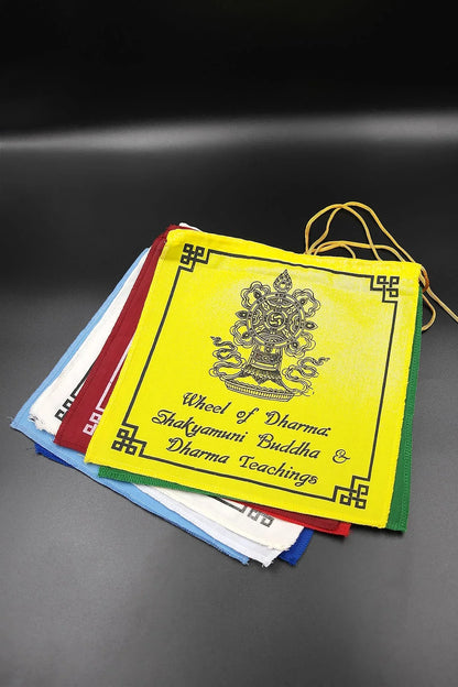 Eight Auspicious Symbols Tibetan Prayer Flags - Vajracrafts