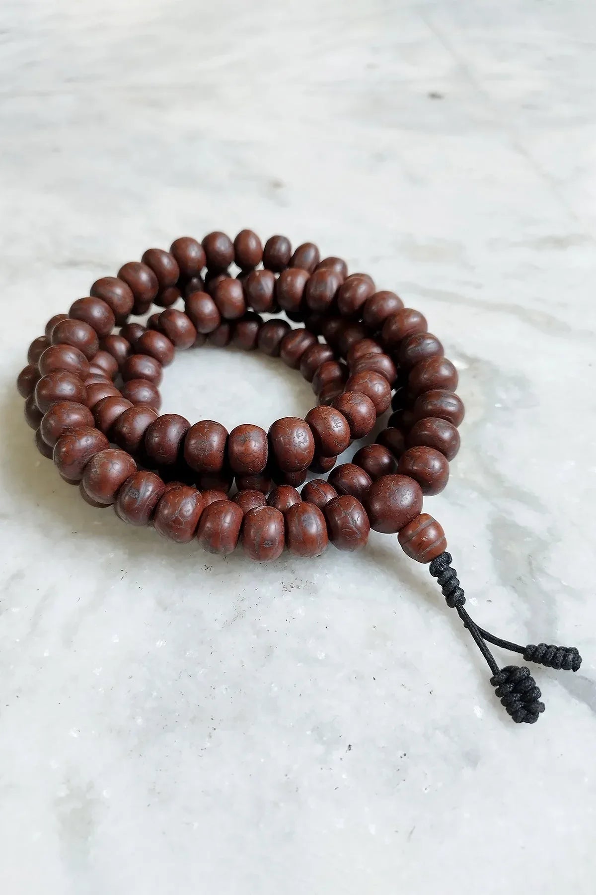12mm Bodhi Seeds Mala, Buddhist Prayer Mala, Meditation Mala, Phoenix Eye Mala - Vajracrafts