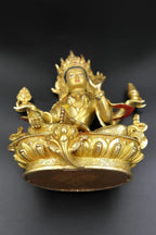 Hindu goddess Laxmi Statue - The Goddess of Wealth and Good Fortune 8" - Vajracrafts