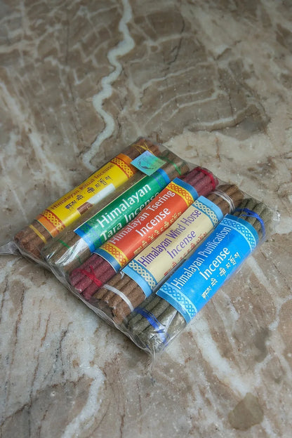 Set of 5 Himalayan Incense Sticks, handmade in Nepal - Vajracrafts