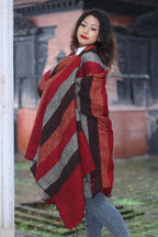 Elegant Colors Himalayan Yak Wool Blanket/Travel Throw - Vajracrafts