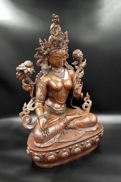 White Tara statue from Patan 20" - Vajracrafts