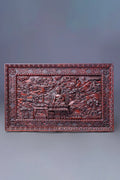 Buddha`s life carved Wooden Thangka Wall Art Décor - Vajracrafts