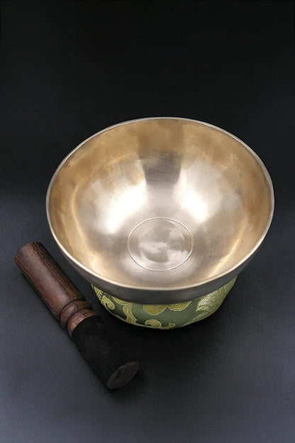 Tibetan Healing Sangha Singing bowl with cushion and mallet 6" - Vajracrafts